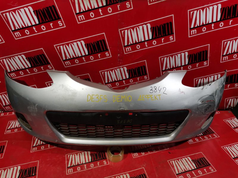 Бампер Mazda Demio DE3FS ZJ-VE 2007 передний серебро (б/у)