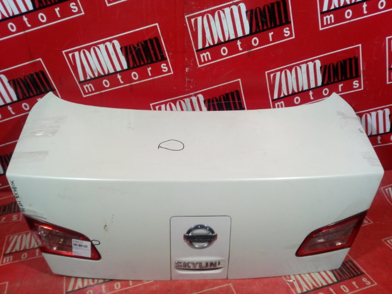 Крышка багажника Nissan Skyline HV35 VQ30DD 2001 задняя белый перламутр (б/у)