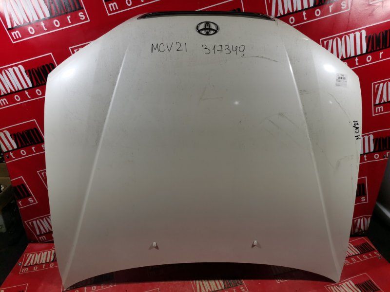 Капот Toyota Windom MCV21 2MZ-FE 1999 белый перламутр (б/у)
