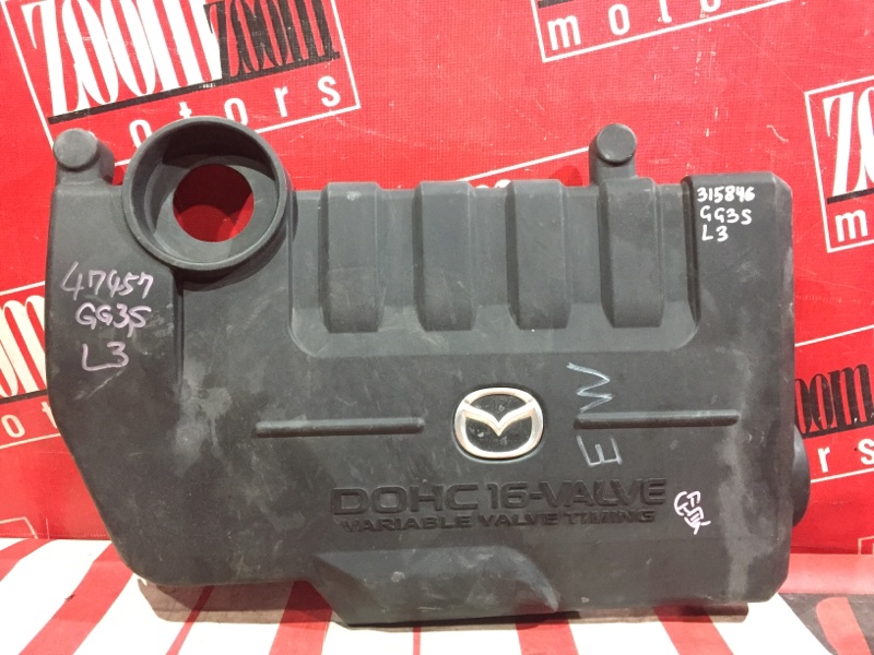 Крышка на двигатель декоративная Mazda Atenza GG3S L3-VE 2002 передняя