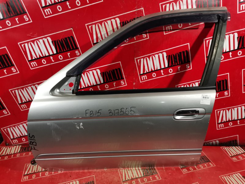 Дверь боковая Nissan Sunny FB15 QG15DE 2001 передняя левая серебро (б/у)