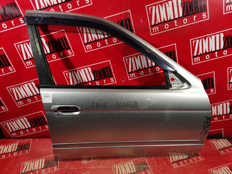 Дверь боковая Nissan Sunny FB15 QG15DE 2001 передняя правая серебро (б/у)