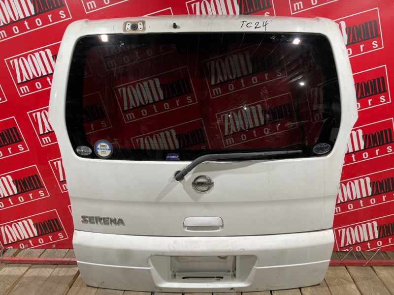 Дверь задняя багажника Nissan Serena TC24 SR20DE 1999 задняя белый (б/у)