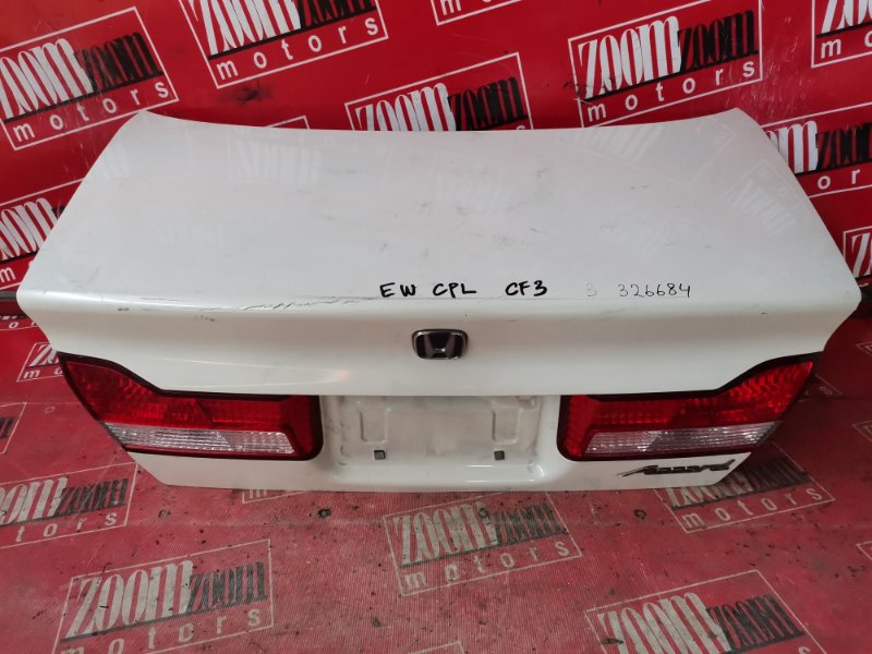 Крышка багажника Honda Accord CF3 F18B 1997 задняя белый перламутр