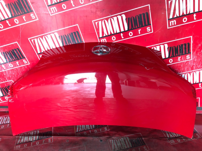 Капот Toyota Porte NNP10 1NZ-FE 2004 передний красный