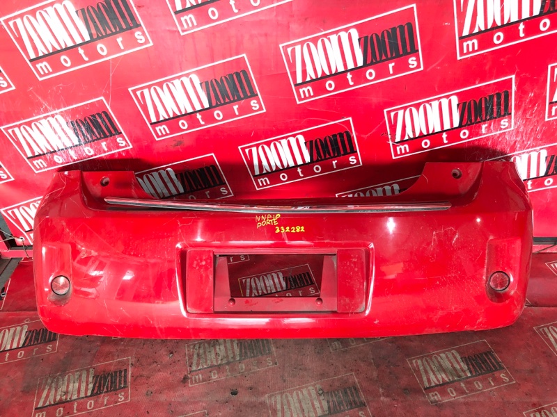 Бампер Toyota Porte NNP10 1NZ-FE 2004 задний красный