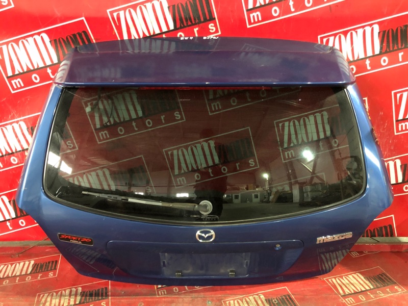 Дверь задняя багажника Mazda Familia S-Wagon BJFW FS-ZE 1998 синий (б/у)