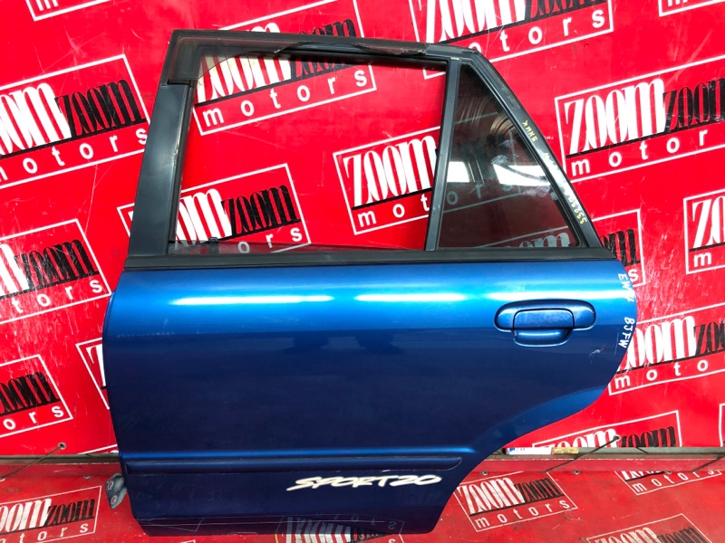 Дверь боковая Mazda Familia BJFW FS-DE 1998 задняя левая синий