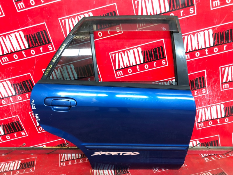 Дверь боковая Mazda Familia BJFW FS-DE 1998 задняя правая синий
