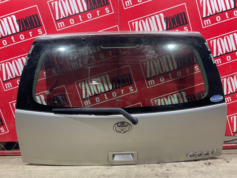 Дверь задняя багажника Toyota Opa ZCT10 1ZZ-FE 2000 задняя серебро