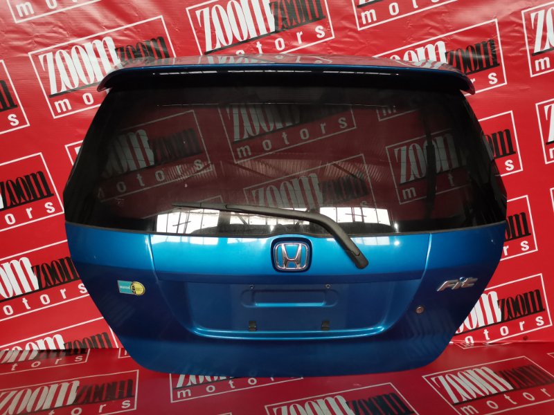 Дверь задняя багажника Honda Fit GD1 L13A 2001 задняя синий (б/у)