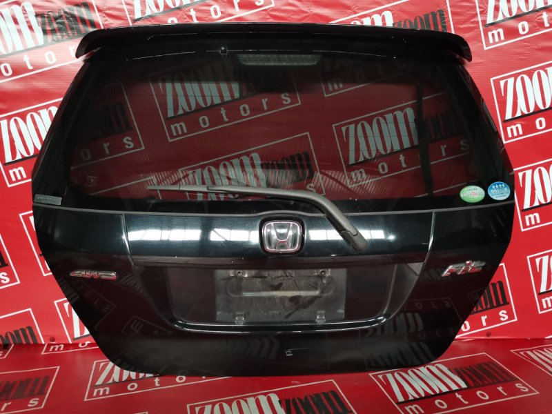 Дверь задняя багажника Honda Fit GD1 L13A 2001 задняя черный (б/у)