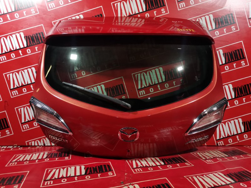 Дверь задняя багажника Mazda Axela BL5FW ZY-VE 2009 красный (б/у)