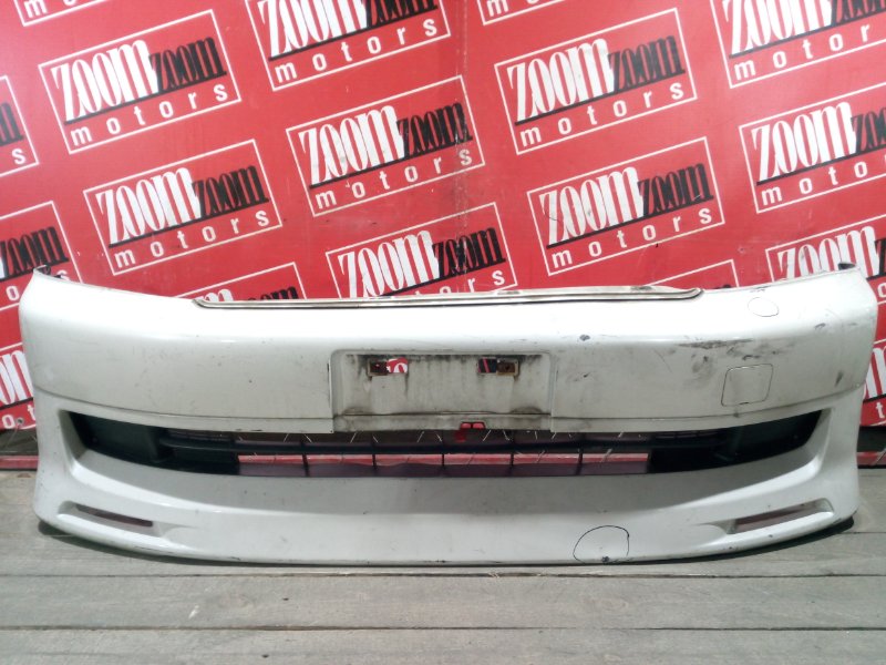 Бампер Honda Stepwgn RF3 K20A 2001 передний белый перламутр (б/у)
