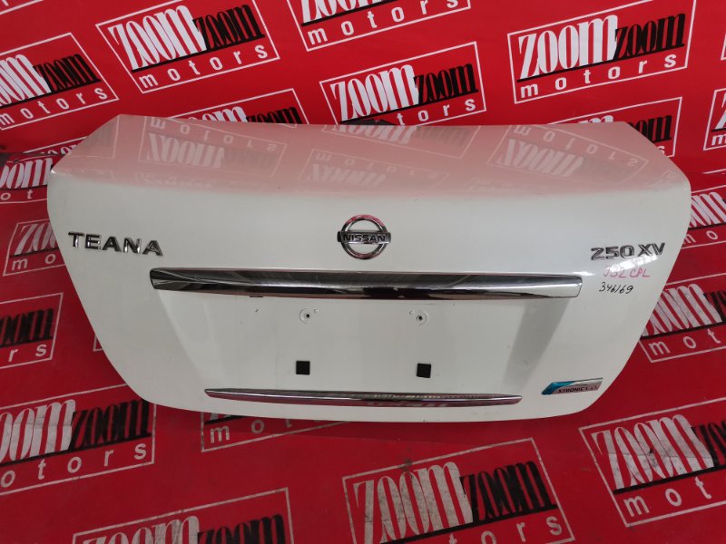 Крышка багажника Nissan Teana J32 VQ25DE 2008 задняя белый перламутр