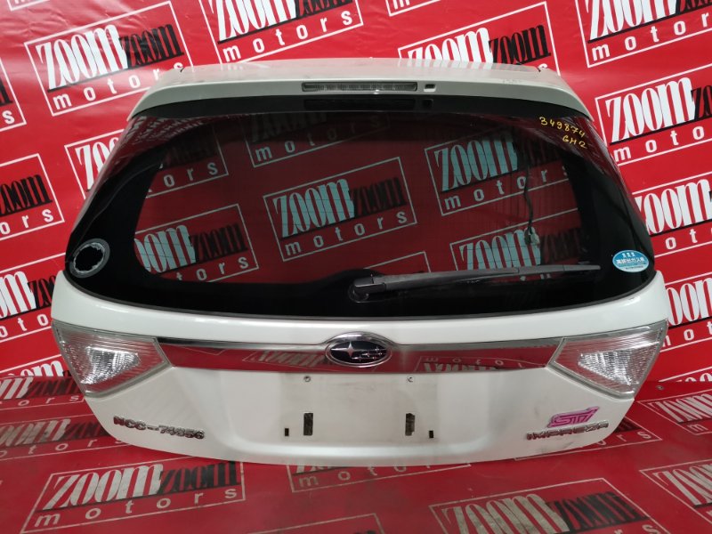 Дверь задняя багажника Subaru Impreza GH2 EL15 2007 задняя белый перламутр (б/у)