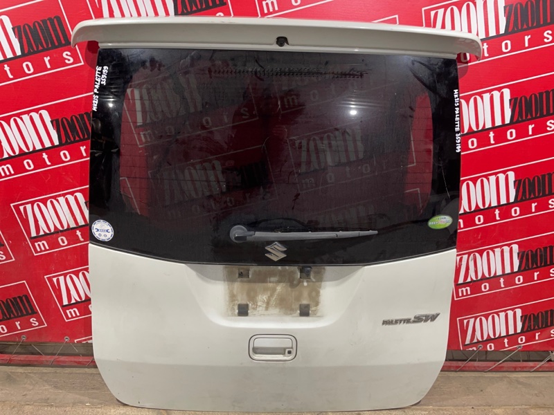 Дверь задняя багажника Suzuki Palette MK21S K6A 2008 задняя белый перламутр (б/у)