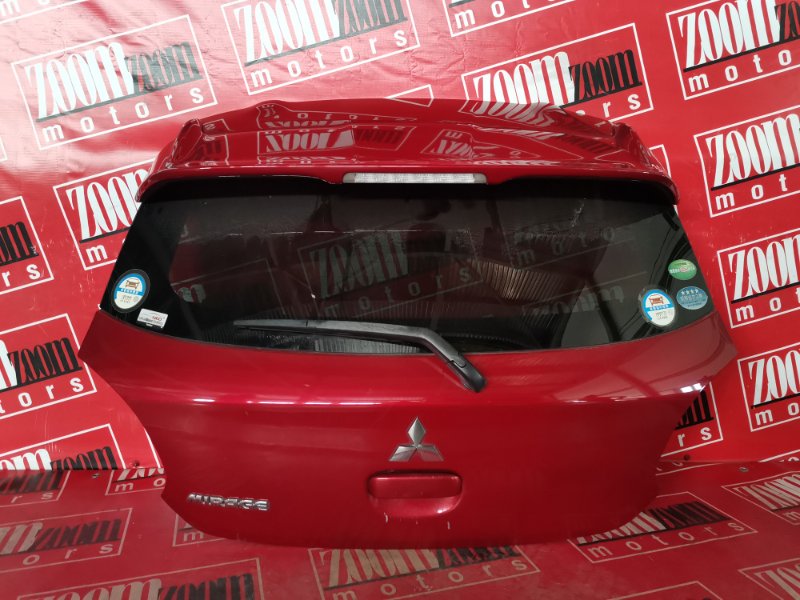 Дверь задняя багажника Mitsubishi Mirage A05A 3A90 2012 задняя красный (б/у)