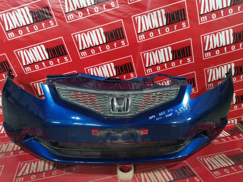 Бампер Honda Fit GE6 L13A 2007 передний синий (б/у)