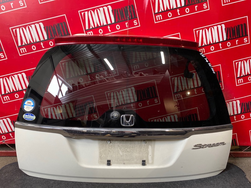 Дверь задняя багажника Honda Stream RN1 D17A 2000 белый перламутр (б/у)