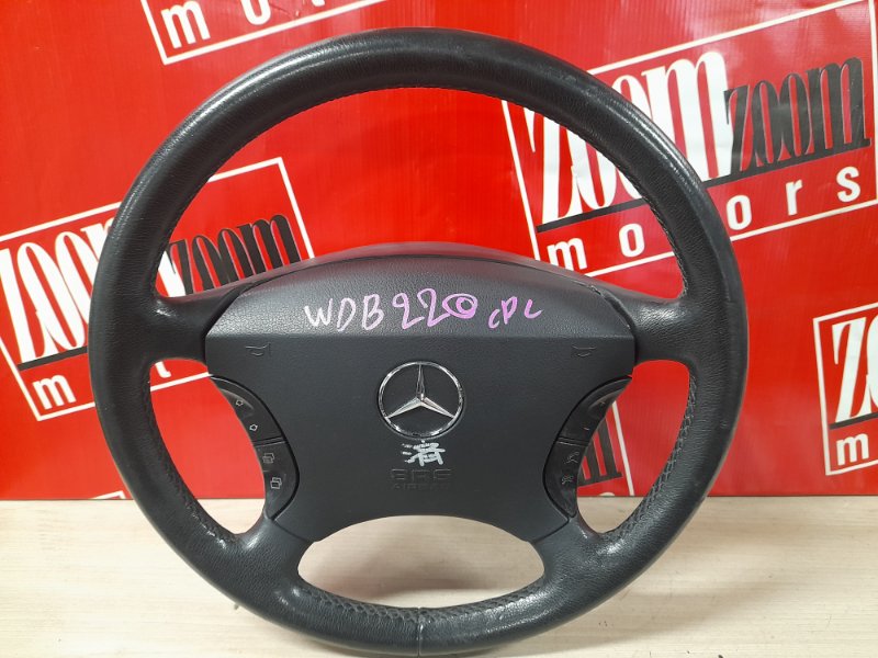 Руль Mercedes-Benz S-Class W220 M112 E37 1998 черный (б/у)