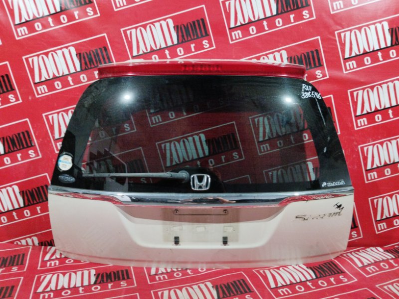 Дверь задняя багажника Honda Stream RN1 D17A 2000 задняя белый перламутр (б/у)