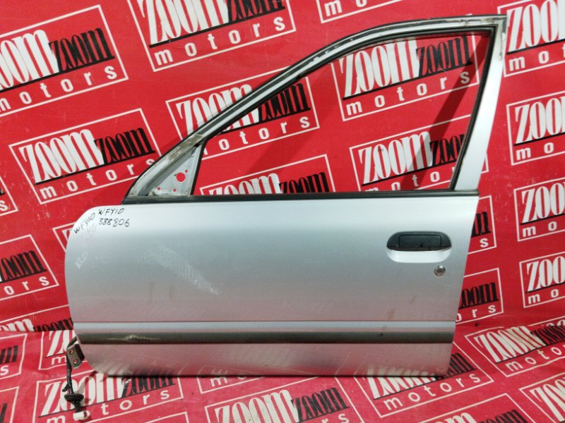 Дверь боковая Nissan Wingroad VFY10 GA15DE 1996 передняя левая серебро (б/у)