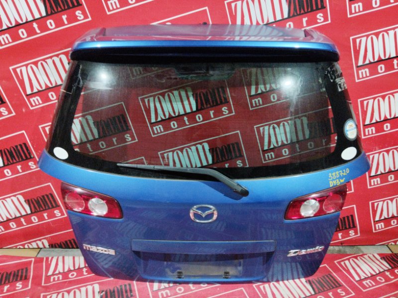 Дверь задняя багажника Mazda Demio DY3W ZJ-VE 2005 задняя синий (б/у)