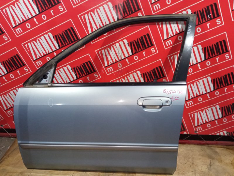 Дверь боковая Mazda Familia S-Wagon BJ5W ZL-DE 1998 передняя левая голубой (б/у)
