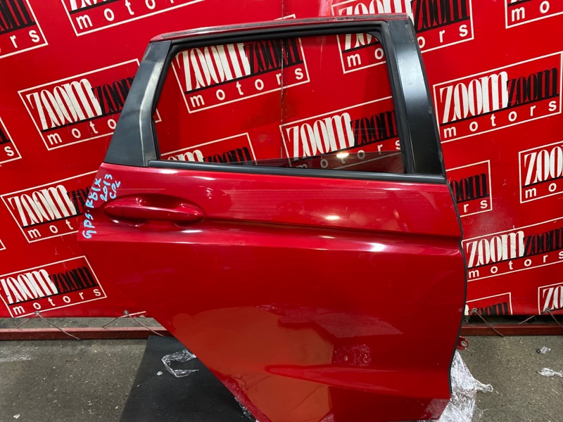 Дверь боковая Honda Fit GP5 LEB 2013 задняя правая красный (б/у)