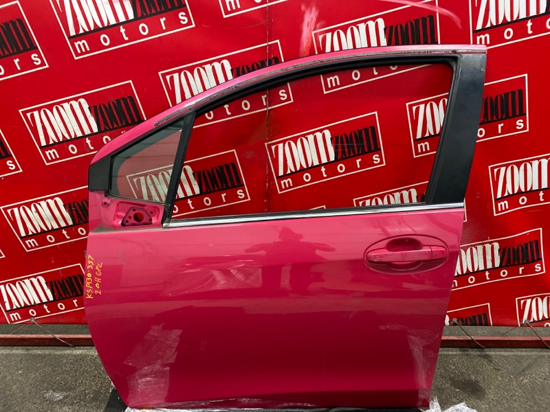Дверь боковая Toyota Vitz KSP130 1KR-FE 2010 передняя левая розовый (б/у)