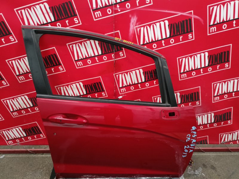 Дверь боковая Honda Fit GP5 LEB 2013 передняя правая красный (б/у)