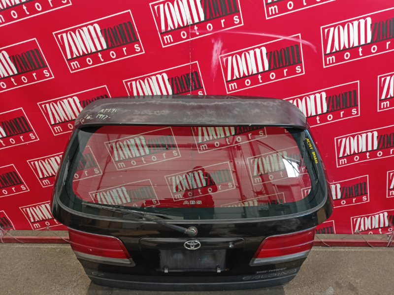 Дверь задняя багажника Toyota Caldina AT191G 7A-FE 1992 черный (б/у)