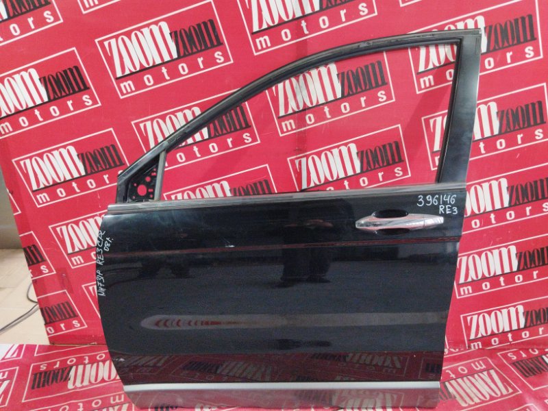 Дверь боковая Honda Cr-V RE3 K24A 2006 передняя левая черный (б/у)