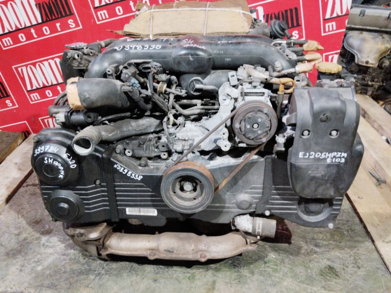 Двигатель Subaru Forester SH5 EJ205 2007 D398338 (б/у)