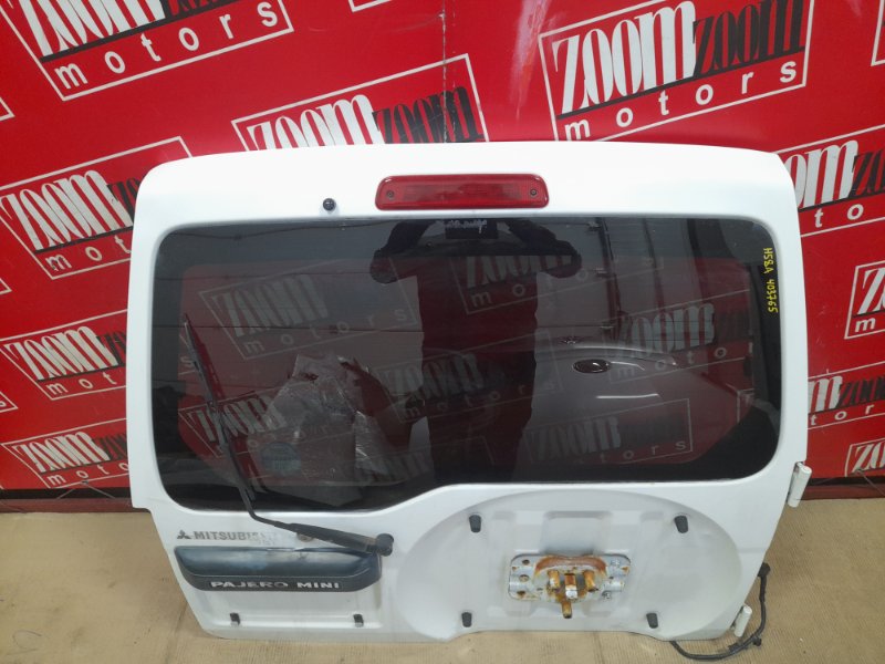 Дверь задняя багажника Mitsubishi Pajero Mini H58A 4A30 1998 белый (б/у)