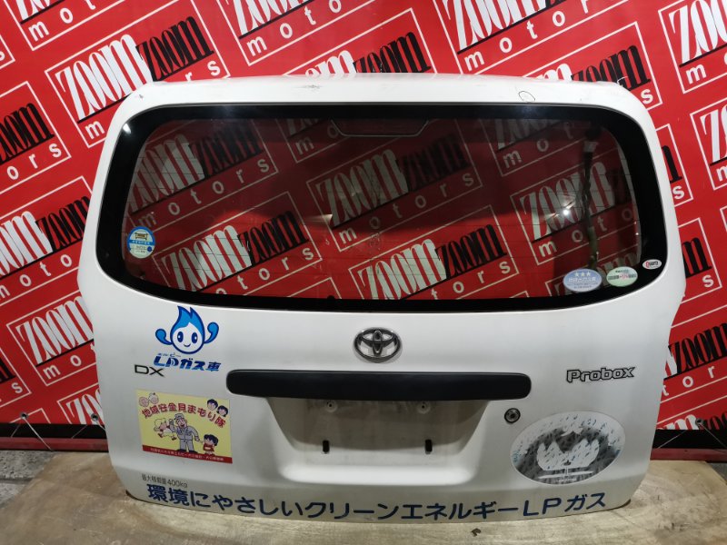 Дверь задняя багажника Toyota Probox NCP51 1NZ-FE 2002 задняя белый (б/у)