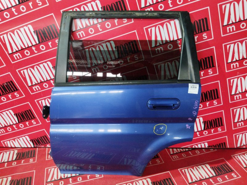 Дверь боковая Honda Hr-V GH3 D16A 1998 задняя левая синий (б/у)