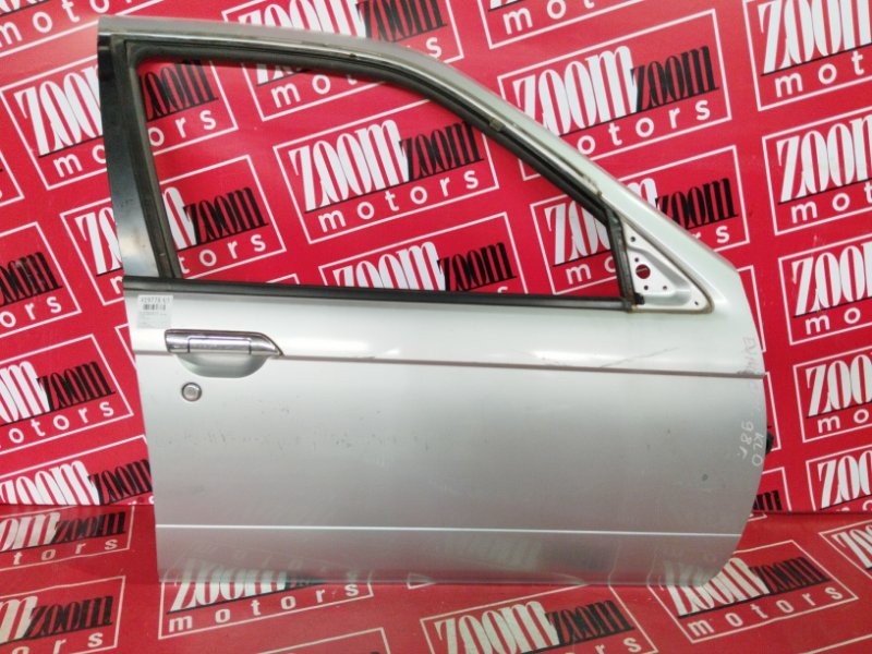 Дверь боковая Nissan Bluebird QU14 QG18DE 2001 передняя правая серебро (б/у)