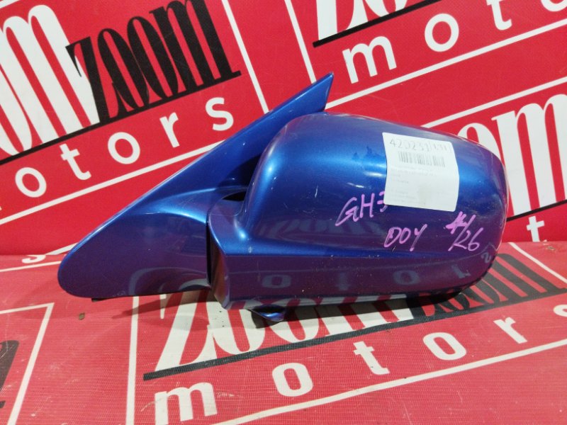 Зеркало боковое Honda Hr-V GH3 D16A 1998 переднее левое синий (б/у)
