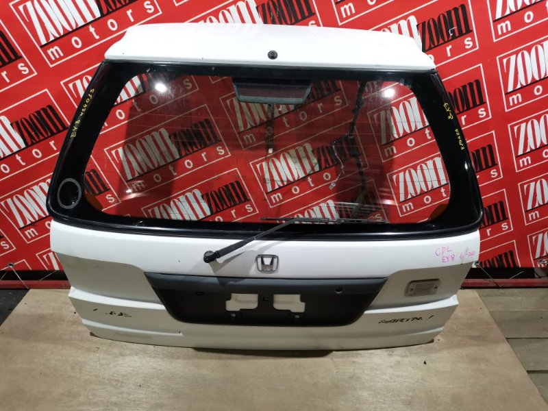 Дверь задняя багажника Honda Partner EY8 D16A 1996 белый (б/у)