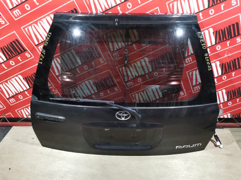 Дверь задняя багажника Toyota Raum EXZ10 5E-FE 1997 черный (б/у)