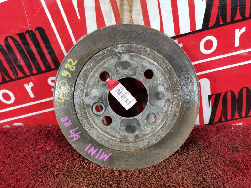 Запчасть диск тормозной задний правый MINI HATCH 2006-014 R56 N14B16A 34216774987 контрактная Диск тормозной задний правый MINI HATCH 2006-014 R56 N14B16A 34216774987 контрактная