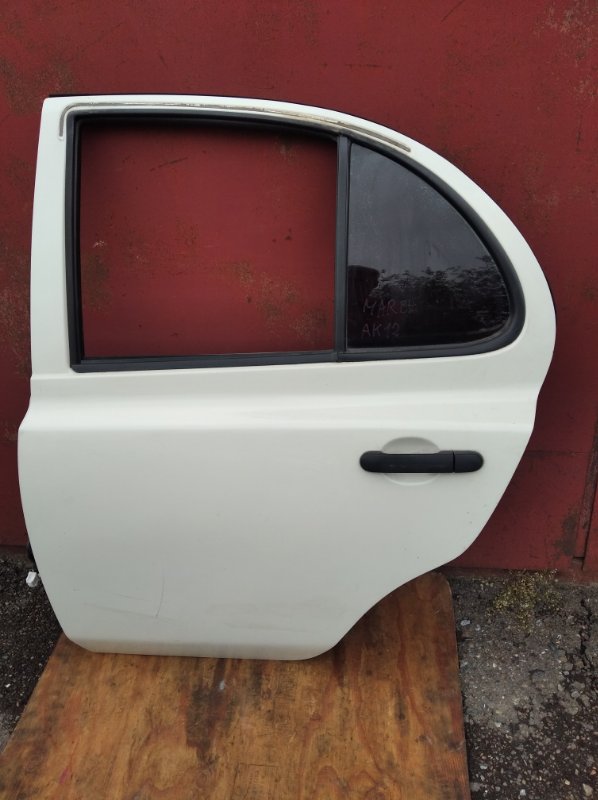 Дверь боковая NISSAN March AK12 CR12DE 2007 задняя левая (б/у)