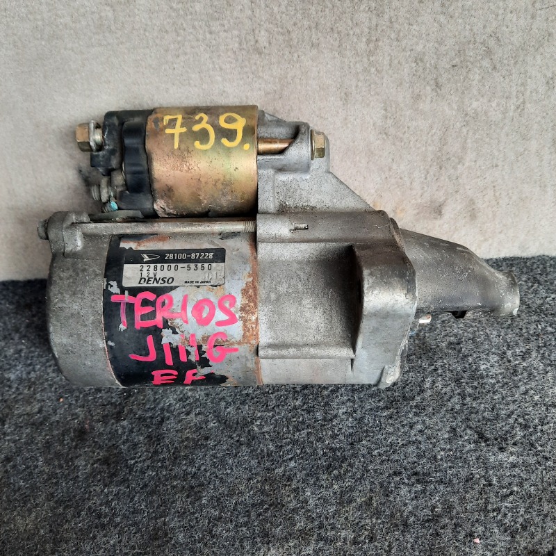 Запчасть стартер DAIHATSU TERIOS J111G EFDET 28100-87228 контрактная Стартер DAIHATSU TERIOS J111G EFDET 28100-87228 контрактная