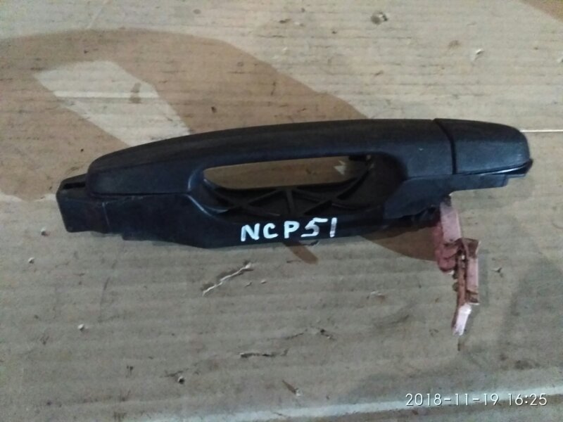 Ручка наружная Toyota Probox NCP51V 1NZ-FE 2003 задняя левая
