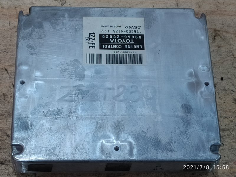 Блок управления двс Toyota Celica ZZT230 1ZZ-FE 2006