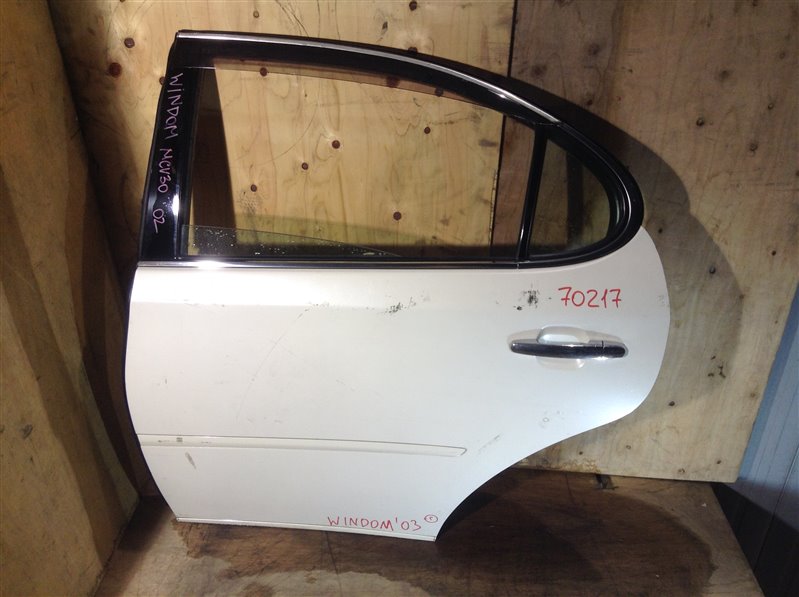 Дверь боковая Toyota Windom MCV30 2003 задняя левая 70217 (+20.05.20) 6В.[T] (б/у)