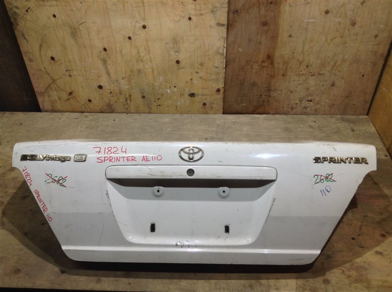 Крышка багажника Toyota Sprinter AE110 71824 (+21.05.20) Без обшивки. 11С.[Т] (б/у)