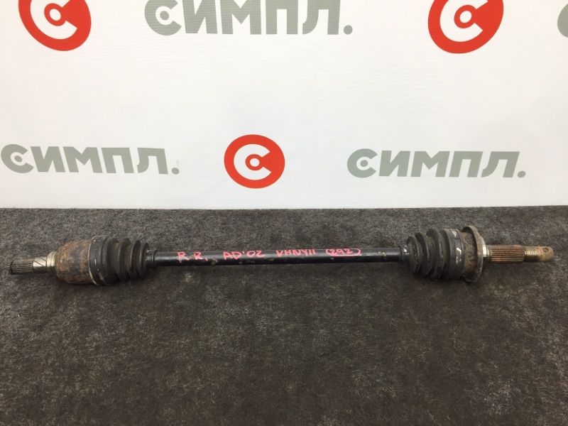 Привод Nissan Ad VHNY11 QG18 2002 задний правый (б/у)